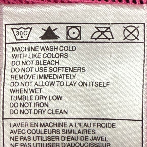 Nike Jacket Womens Large 12-14 Pink Black Colorblock Full Zip Hooded Windbreaker - Picture 10 of 11